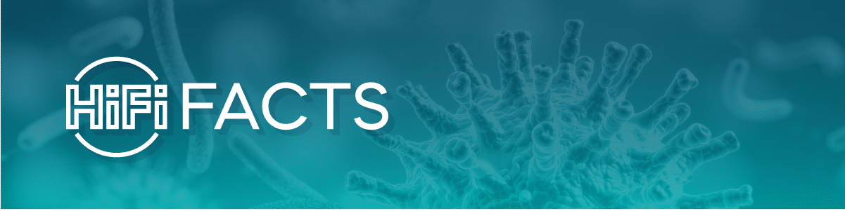 Header image with microbes in the background and HiFi Facts logo