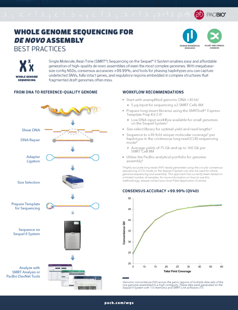 Whole Genome Sequencing Best Practices Pacbio