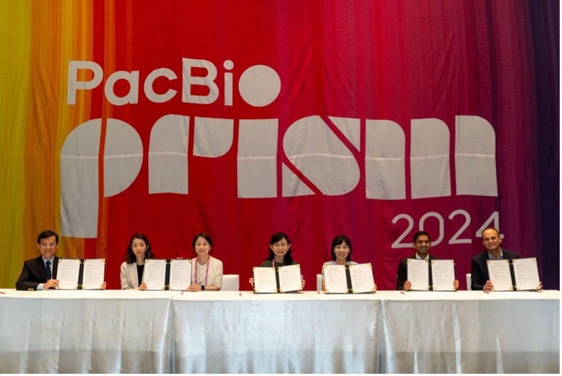 Image of members of the APAC Fertility consortium meeting at the PacBio APAC Prism event in Bangkok, Thailand in 2024.